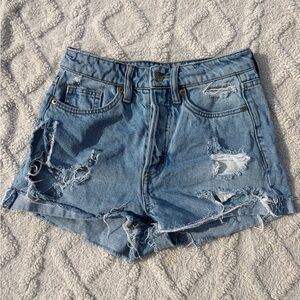 H&M Ripped Jean Shorts